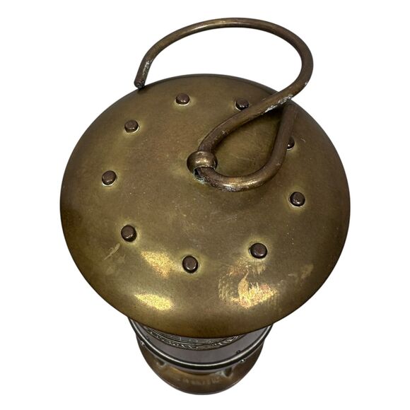 Vintage E Thomas & Williams Cambrian Miner's Oil Lamp Brass 5 Digit Serial 23103 - Picture 5 of 11